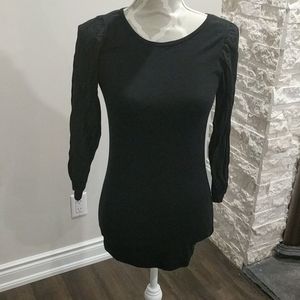 Hard Tail black long sleeve with semi sheer arms